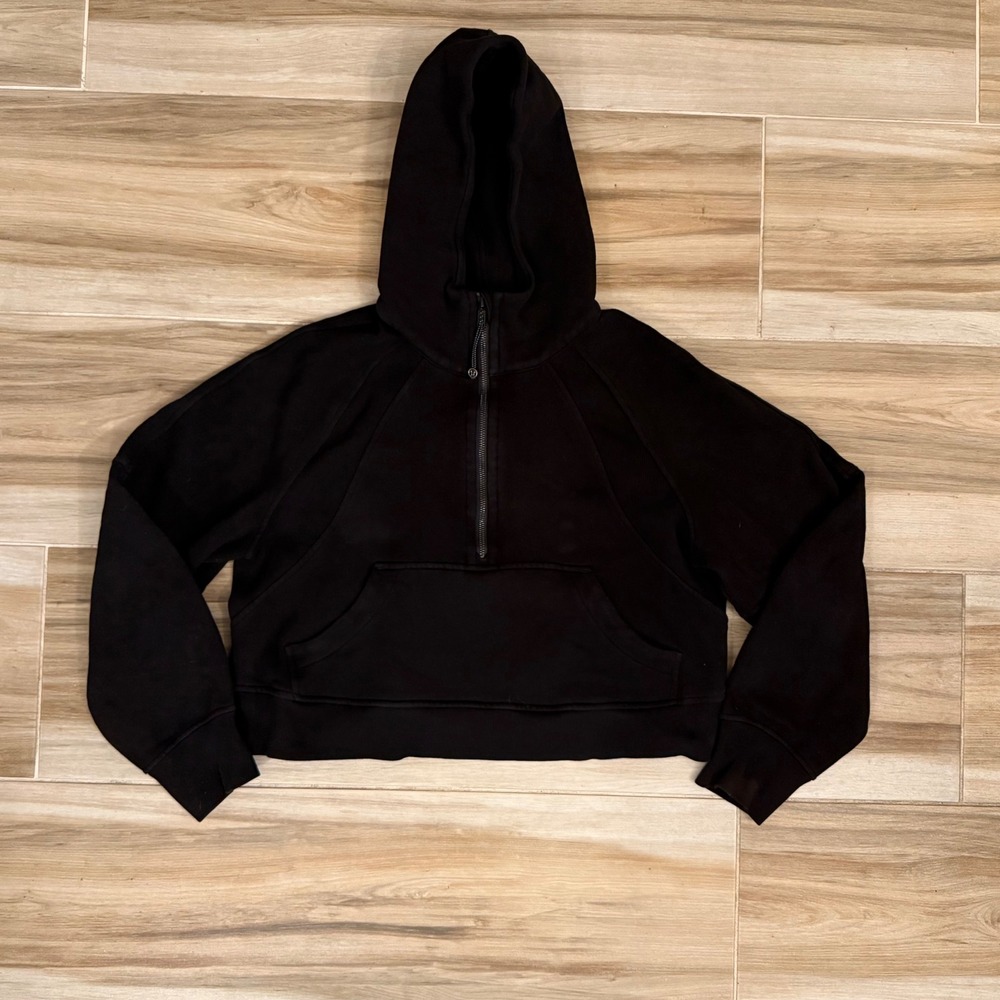 Lululemon Scuba Oversized Half-Zip Hoodie Black XS/S LW3DM4S
